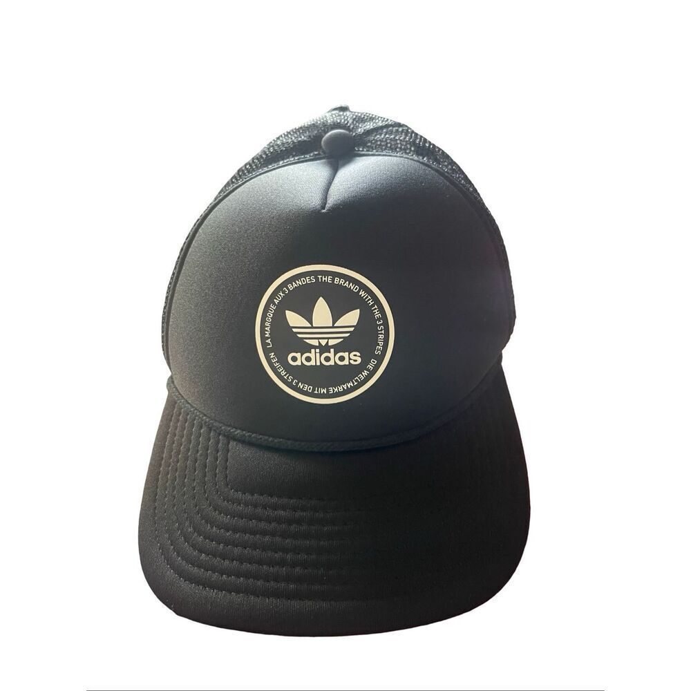 Adidas Mens Black Adjustable Mesh Back Dispatch 2.0 Trucker Hat